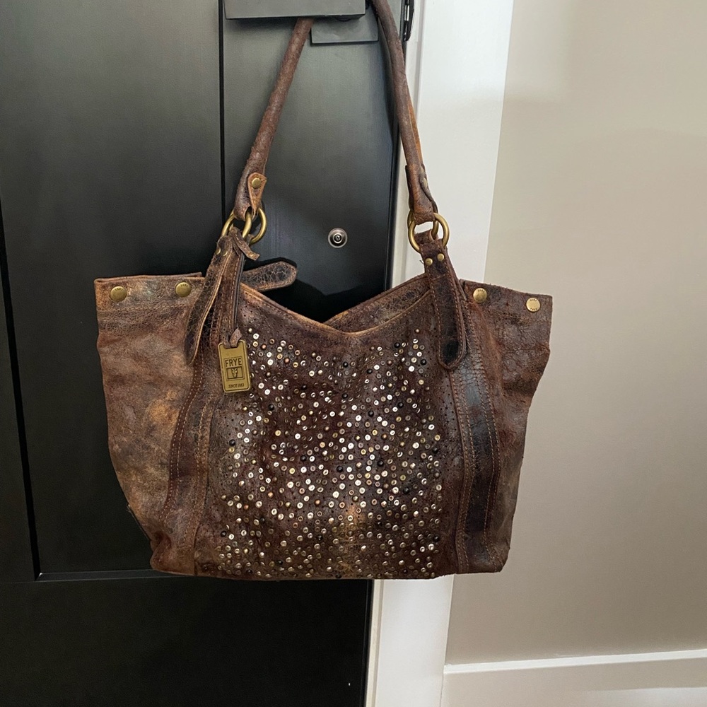 Frye (Deborah)  leather  Studded Tote Bag